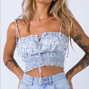 NEW princess polly benita floral crop top